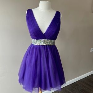 Jovani short dress in Purple